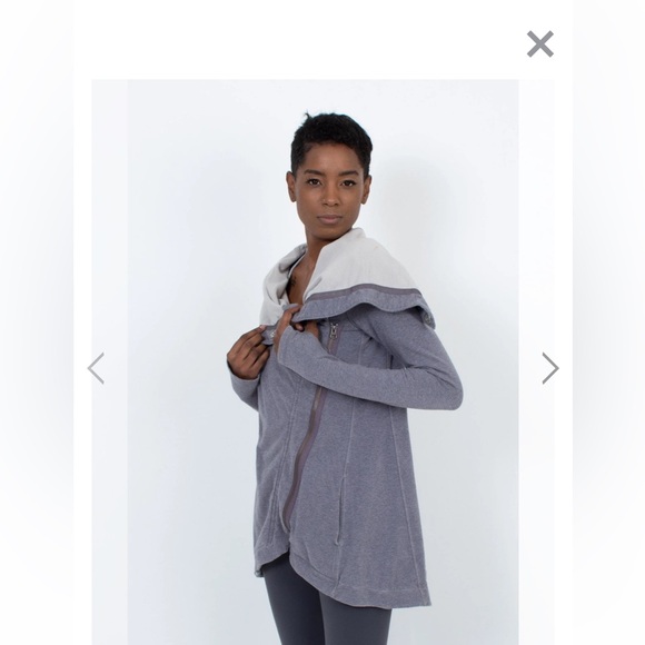 LULULEMON yoga wrap asymmetrical zip up jacket 8 - Picture 3 of 15